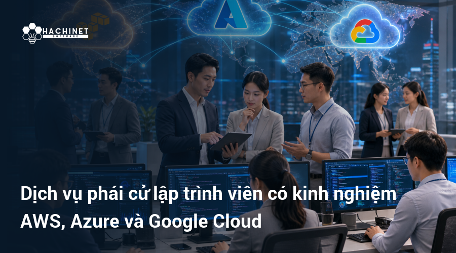 Dịch vụ phái cử lập trình viên có kinh nghiệm AWS, Azure và Google Cloud