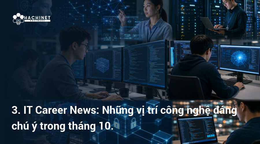 3. IT Career News: Những vị trí công nghệ đáng chú ý trong tháng 10.