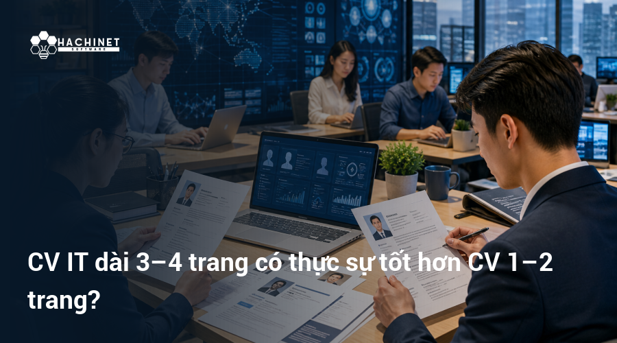 CV IT dài 3–4 trang có thực sự tốt hơn CV 1–2 trang?