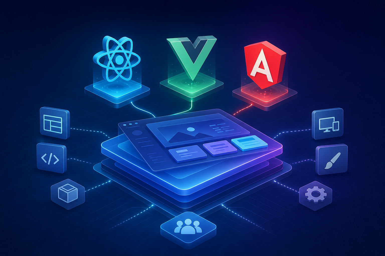 ReactJS, VueJS hay Angular: Framework Frontend n&agrave;o ph&ugrave; hợp với dự &aacute;n?