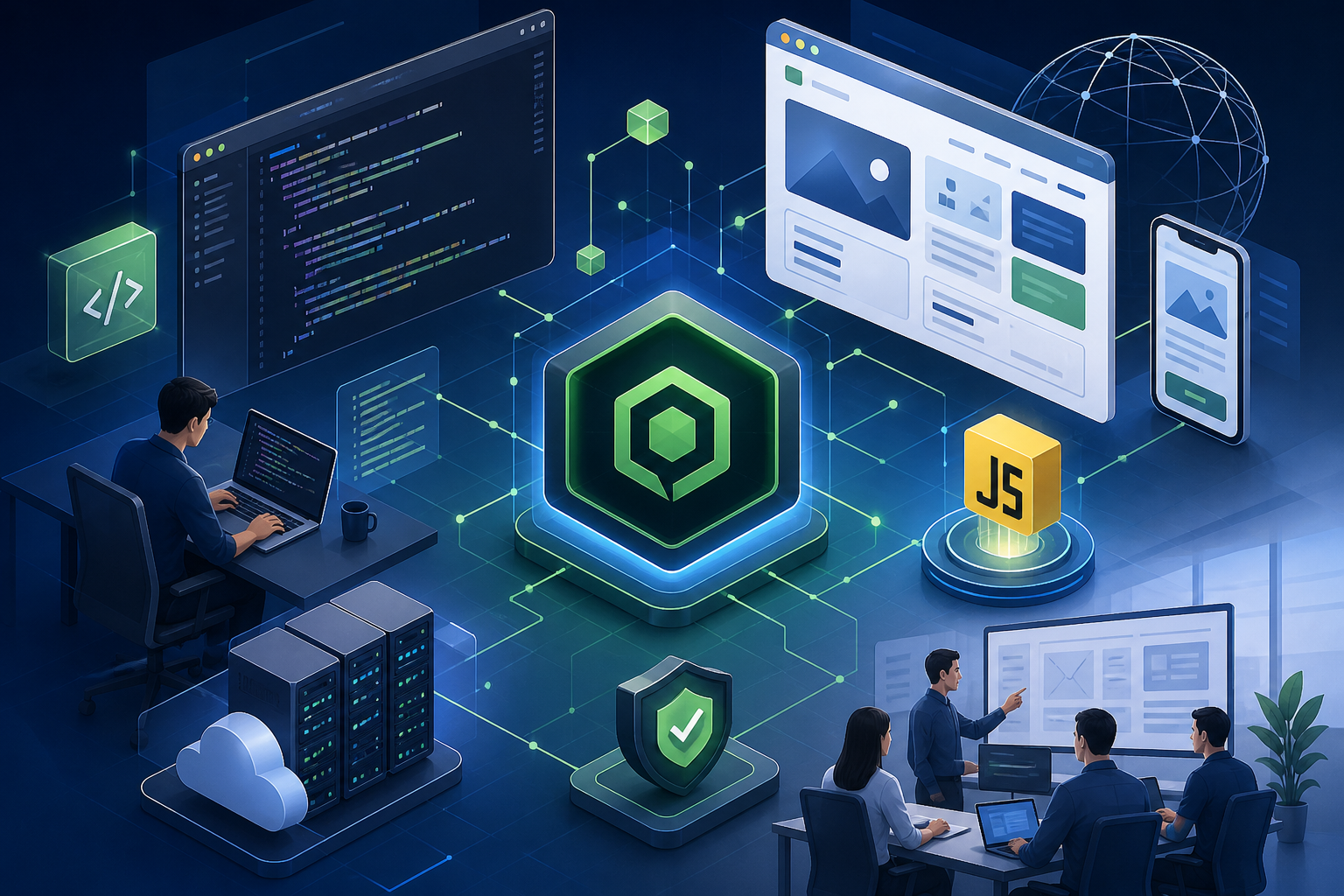 NodeJS l&agrave; g&igrave;? Ưu điểm v&agrave; ứng dụng trong ph&aacute;t triển phần mềm