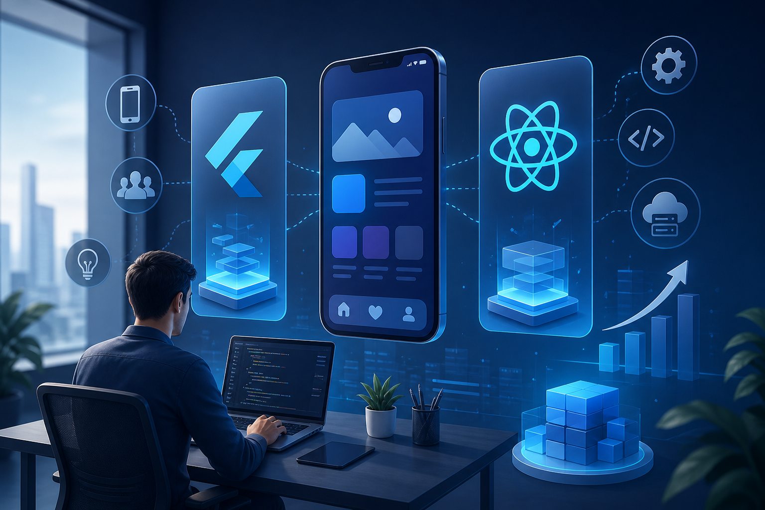 Flutter vs React Native: C&ocirc;ng nghệ n&agrave;o ph&ugrave; hợp để ph&aacute;t triển ứng dụng Mobile?