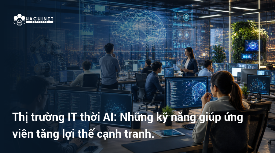Thị trường IT thời AI: Những kỹ năng giúp ứng viên tăng lợi thế cạnh tranh.